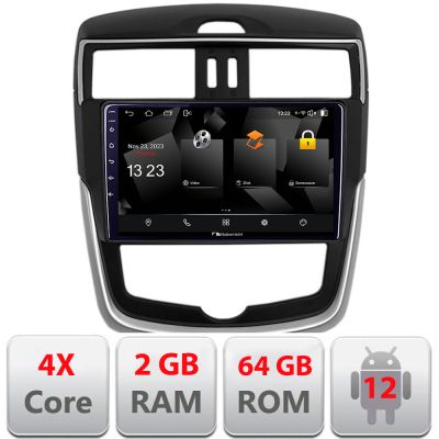 Navigatie Nissan Pulsar 2014-2018 Android Ecran 720P Quad Core 2+64 carplay android auto