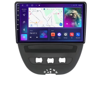 Navigatie Citroen C1 Peugeot 107 Toyota Aygo 2005-2014 Android ecran Qled 2K Octa core 4+32 KIT-C1+EDT-E410-2K v1