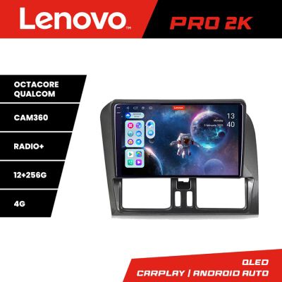 Navigatie Volvo XC60 2014-2018 Lenovo 8 core QLED 2K 12+256 360 Android Waze USB Navigatie Internet Youtube Radio