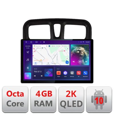 Navigatie dedicata Dacia Sandero 2012-2020 var B Edonav ecran 13" 2K 4+32 Android Waze USB Navigatie 4G 360 Toslink Youtube Ra