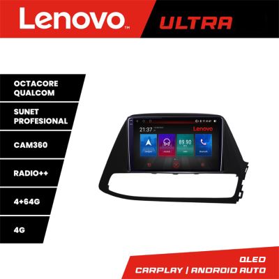 Navigatie Hyundai I30 2018-2021 Lenovo 8 core QLED Qualcomm 4+64 360 Android Waze USB Navigatie Internet Youtube Radio