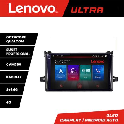 Navigatie Toyota Urbancruiser 2009-2014 Lenovo 8 core QLED Qualcomm 4+64 360 Android Waze USB Navigatie Internet Youtube Radio