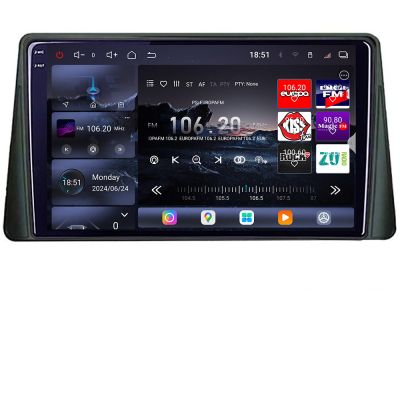 Navigatie Ford Focus 4 2019+ Kuga 2018-2023 Edotec Kit-focus4 8 core QLED 2K 12+256GB 360 Android Waze USB Navigatie Internet Youtube Radio