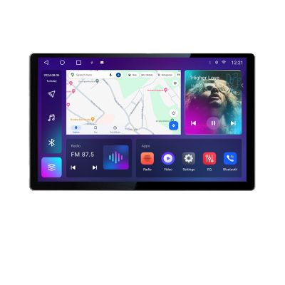 Navigatie Fiat Ducato 2021- Qled 2K Octa Core 4+32 LTE 4G DSP Wifi 5Ghz android auto carplay radio gps internet KIT-ducato2024+EDT-E413-2K