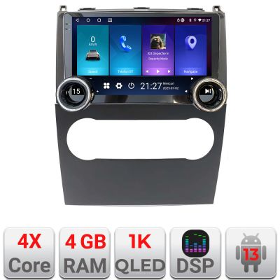 Navigatie Mercedes clasa A W169 2004-2012 dedicata Android cu butoane radio gps internet 4+64 InCell display Qled 1K Rockchip Kit-+EDT-E211-RK