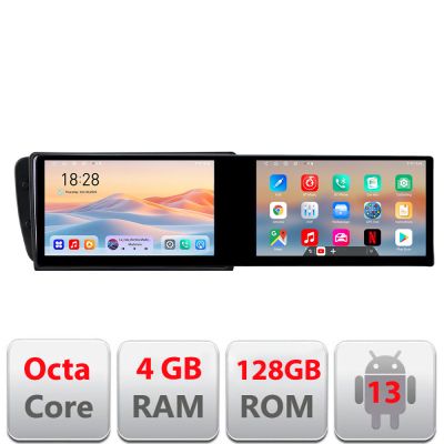 Navigatie Seat Ibiza 2008-2014 Kit-246 Edotec 2 ecrane  8 core 4+128 21.6 inch Incell android Wifi 5Ghz gps internet  C