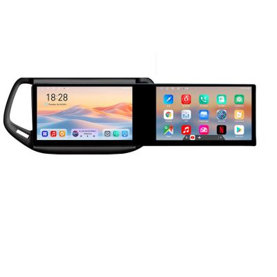 Navigatie JEEP COMPASS 2017 Manual Kit-732 Edotec 2 ecrane  8 core 4+128 21.6 inch Incell android Wifi 5Ghz gps internet