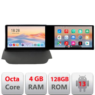 Navigatie Ford Ecosport 2017- Kit-ECOSPORT Edotec 2 ecrane  8 core 4+128 21.6 inch Incell android Wifi 5Ghz gps internet