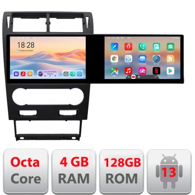 Navigatie Ford Mondeo 2004-2007 Edotec Incell 1K 10.5 inch  8 core 4+128 carplay android auto radio internet kit-mondeo2004-v2+EDT-E211-RK