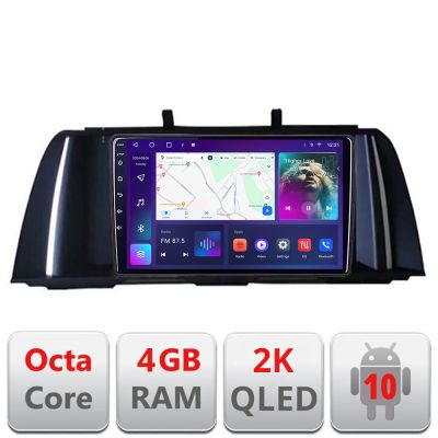 Navigatie Bmw F10 NBT 2012-2016 Android Octa Core Ecran 2K QLED GPS 4G 4+32GB 360 kit-f10-nbt+EDT-E409-2K