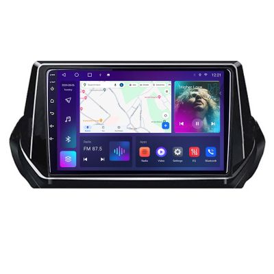 Navigatie Peugeot 2008 2020- Android ecran Qled 2K Octa core 4+32 Kit-209-2020+EDT-E409-2K