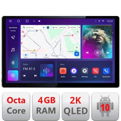 Navigatie Kia Optima 2016- Manual Qled 2K Octa Core 4+64 LTE 4G DSP Wifi 5Ghz android auto carplay radio gps internet EDT-E413-2K