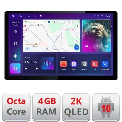 Navigatie universala KIT-1DIN Edotec ecran 13",Octacore,4Gb RAM,32Gb Hdd,4G,360,DSP,Carplay,Bluetooth