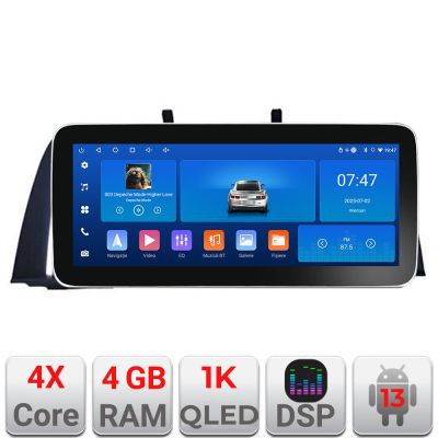 Navigatie BMW F10 NBT 2012-2016 Edotec 4+64 12.3 inch Incell 1K android Wifi 5Ghz gps internet