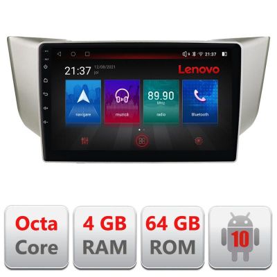Navigatie Lexus RX 2003-2009 E- rx-03 Octa Core cu Android Radio Bluetooth Internet GPS WIFI DSP 4+64GB 4G RESIGILAT