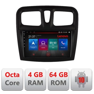 Navigatie Dacia Sandero 2012-2020 var B Android radio gps internet Octa Core 4+64 LTE kit-sandero-variantb+EDT RESIGILAT