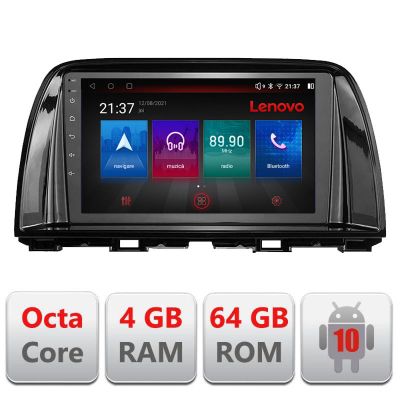 Navigatie Mazda CX5 2015-2017 Android radio gps internet Octa Core 4+64 LTE kit-cx5-16+EDT-E509-PRO RESIGILAT