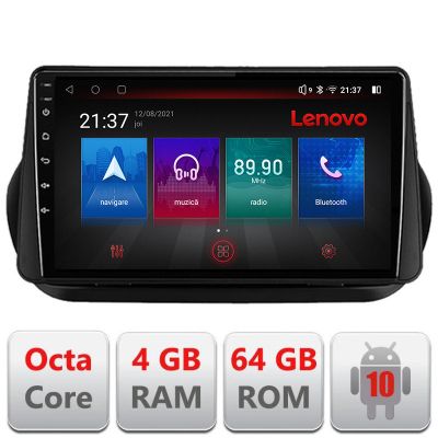 Navigatie Peugeot Bipper, Citroen Nemo, Fiat Qubo 2008-2017 Android radio gps internet Octa Core 4+64 LTE Kit-bipper+EDT-E510-PRO RESIGILAT
