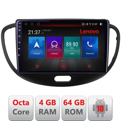 Navigatie Hyundai I10 2007-2013 Android radio gps internet Octa Core 4+64 LTE KIT-i10-2007+EDT-E509-PRO RESIGILAT