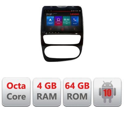 Navigatie Renault Clio 4 V2 E-468 Octa Core cu Android Radio Bluetooth Internet GPS WIFI DSP 4+64GB 4G RESIGILAT