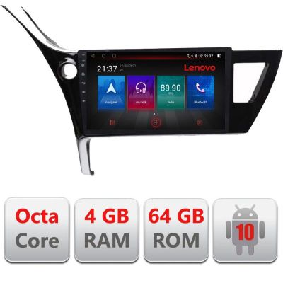 Navigatie Toyota Corolla 2017- E-COROLLA17 Octa Core cu Android Radio Bluetooth Internet GPS WIFI DSP 4+64GB 4G RESIGILAT