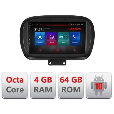 Navigatie Fiat 500 2014- E-539 Octa Core cu Android Radio Bluetooth Internet GPS WIFI DSP 4+64GB 4G RESIGILAT