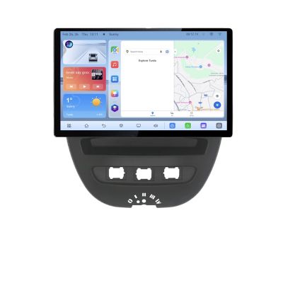 Navigatie dedicata Edonav Citroen C1 Peugeot 107 Toyota Aygo 2005-2014, Ecran 1K QLED 13",Octacore,4Gb RAM,64Gb Hdd,4G,360,DSP,Carplay,Bluetooth V2
