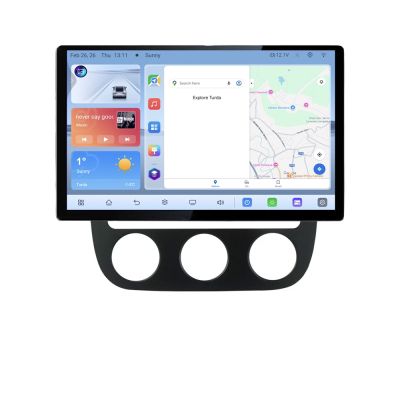 Navigatie dedicata Edonav VW Golf 5 2004-2010 clima automatica, Ecran 1K QLED 13",Octacore,4Gb RAM,64Gb Hdd,4G,360,DSP,Carplay,Bluetooth