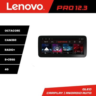Navigatie Dacia Duster 2023- Lenovo PRO 8+256 12.3 inch qled android 4G DSP gps internet  KIT-duster2023