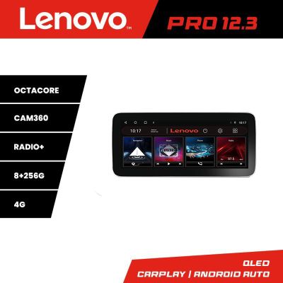 Navigatie Nissan Micra 2014-2019 Lenovo PRO 8+256 12.3 inch qled android 4G DSP gps internet  8Core