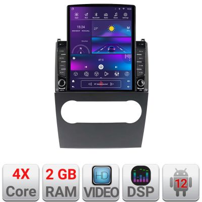 Navigatie Mercedes clasa A W169 2004-2012 dedicata Android radio gps internet quad core 2+32 ecran vertical 9.7" Kit-+EDT-E708