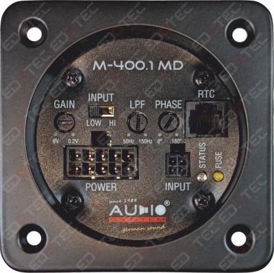 Amplificator mono incorporabil Audio System M-400.1 MD, filtru LP, RTC inclus, 2 - 4 ohm
