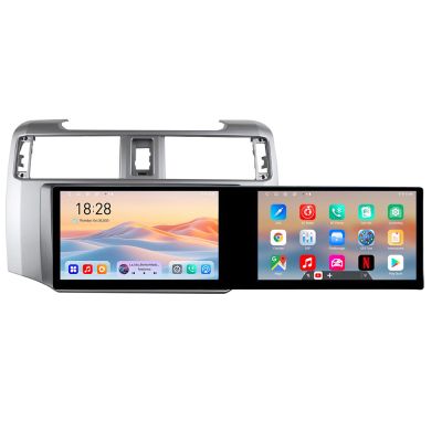 Navigatie Toyota 4runner 2009-2019 Edotec 2 ecrane  8 core 4+128 21.6 inch Incell android Wifi 5Ghz gps internet  KIT-4runner