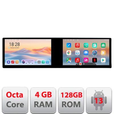 Navigatie Toyota Auris 2007-2013 Kit-auris-2013 Edotec 2 ecrane  8 core 4+128 21.6 inch Incell android Wifi 5Ghz gps internet