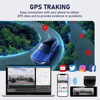 Cameră auto Duala 4K + 1K UHD 3.2” ARTIE CAM V2 – 5G WiFi, Senzor G, GPS integrat, Monitorizare parcare 24h