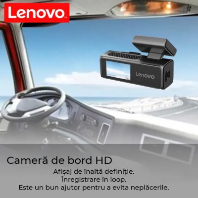 Camera DVR Lenovo S7 ecran 1.97 inch 2K fata  Wifi Starlight night vision carcasa metal
