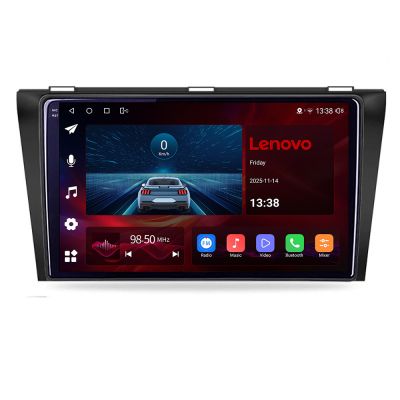 Navigatie Mazda 3 gen 2 2008-2012, Lenovo Ultra Original, Qualcomm 8-Core, 4G, Camera 360, CarPlay Wireless, 4+64GB, 9"