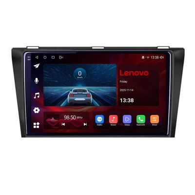 Navigatie Mazda 3 gen 1 2003-2007, Lenovo Ultra Original, Qualcomm 8-Core, 4G, Camera 360, CarPlay Wireless, 4+64GB, 9"