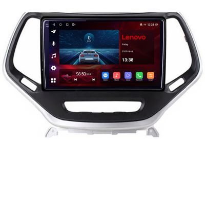 Navigatie Jeep Cherokee gen 5 2014-2019, Lenovo Ultra Original, Qualcomm 8-Core, 4G, Camera 360, CarPlay Wireless, 4+64GB, 10.1"