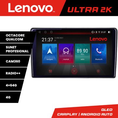 Navigatie Mazda CX-9 gen 1 2006-2015, Lenovo Ultra Original, Qualcomm 8-Core, 4G, Camera 360, CarPlay Wireless, 4+64GB, 10.1"