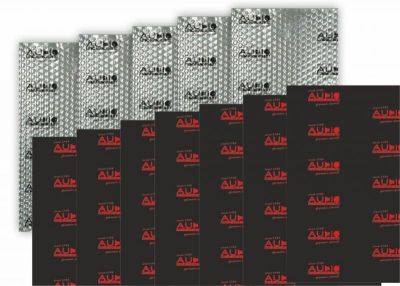 Insonorizant vibro absorbant ALUBUTYL MIX EVO pachet 1.8 m2, 6 coli, grosime 1.5 - 3 mm