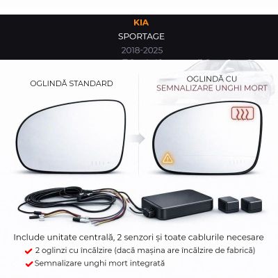 Oglinda dedicata Kia-4 2018-2025 Kia Sportage BSD Blue Mirror
