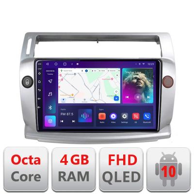 Navigatie Citroen C4 B-088 Android Ecran QLED octa core 4+64 carplay android auto KIT-088+EDT-E309V3