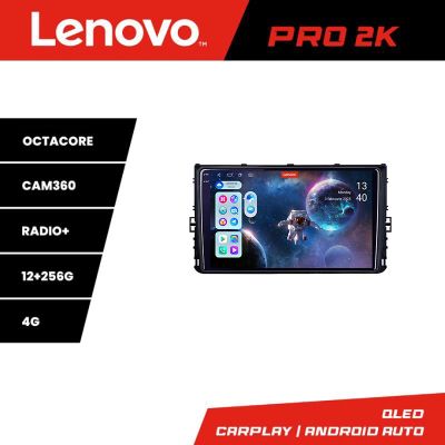 Navigatie grupul VW Lenovo Kit-933 8 core QLED 2K 12+256 360 Android Waze USB Navigatie Internet Youtube Radio