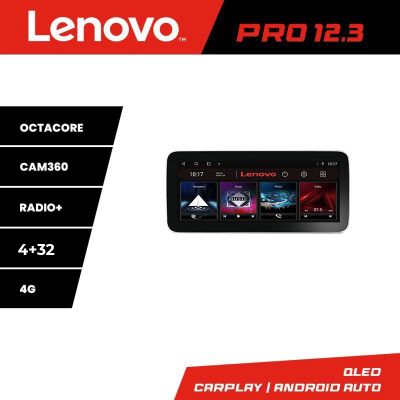 Navigatie Audi A4 A5 B8 cu MMI3G Lenovo PRO 4+64 12.3 inch qled android 4G DSP gps internet  KIT-a4-3G