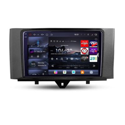 Navigatie Smart For Two 2010-2015 Edotec Kit-Smart10 8 core QLED 2K 16+512GB 360 Android Waze USB Navigatie Internet Youtube Radio