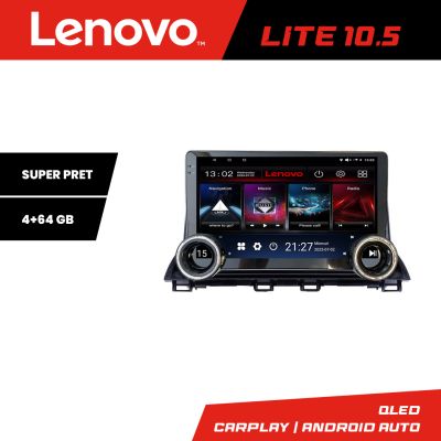 Navigatie Mazda 3 2014-2019 Lenovo 8 core 4+64 10.5 inch Incell 1K android Wifi 5Ghz gps internet