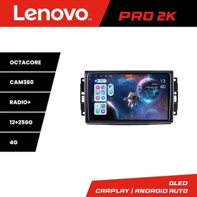Navigatie Chrysler Jeep Lenovo Kit-202 8 core QLED 2K 12+256 360 Android Waze USB Navigatie Internet Youtube Radio v3