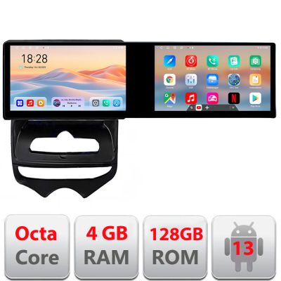 Navigatie Hyundai IX20 2010-2019 Edotec 2 ecrane  8 core 4+128 21.6 inch Incell android Wifi 5Ghz gps internet  kit-ix20-manual