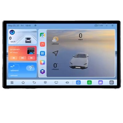 Navigatie universala 2 din 9 inch Android 8 Core 2.2 Ghz 8+128 Qled 1K ADAS 4G LTE GPS 360 KIT-2din-1+EDT-E409V3